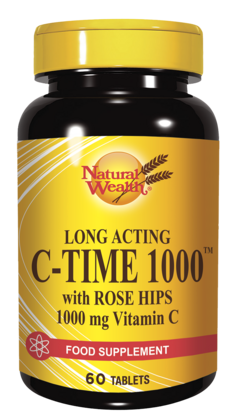 Natural Wealth - C TIME - Vitamin C 1000 mg s podaljšanim sproščanjem
