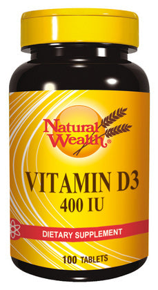 Natural Wealth - VITAMIN D - D3 400 I.E.
