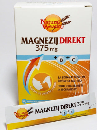 Natural Wealth - MAGNEZIJ DIREKT 375 mg + B + C