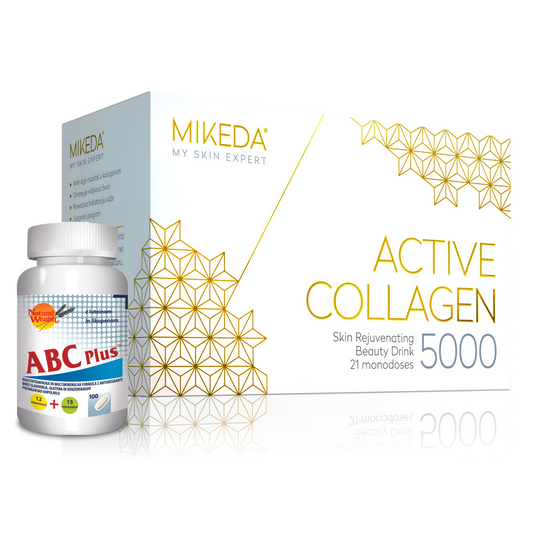 PAKET: Zdrava koža in lepota (Mikeda Active Collagen 5000 + ABC Plus)