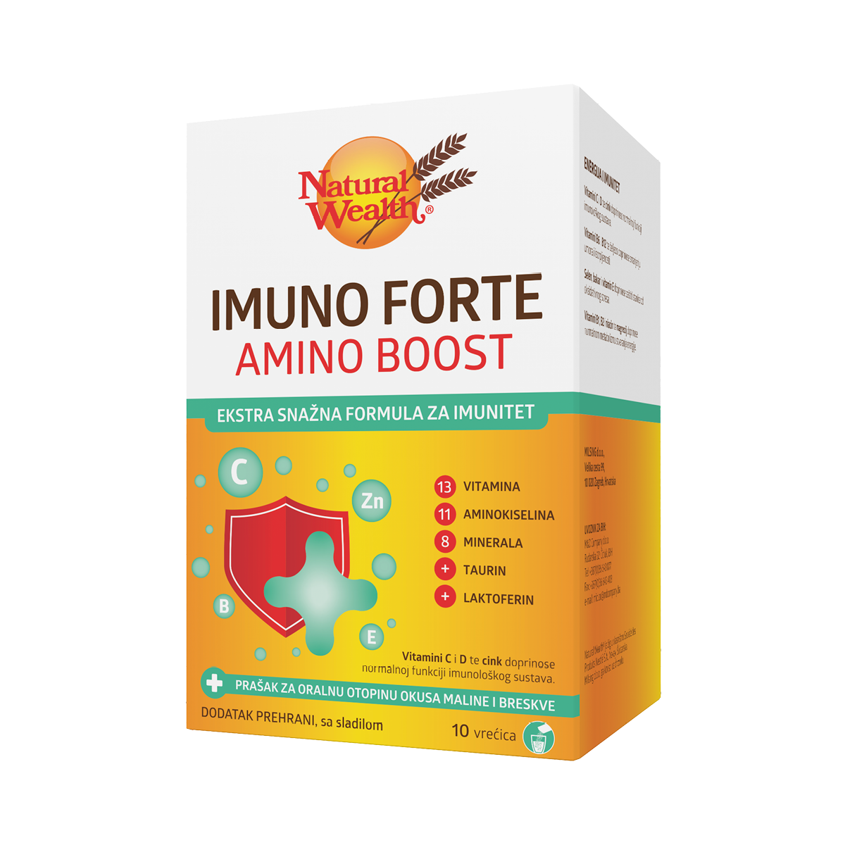 Natural Wealth - IMUNO FORTE AMINO BOOST 10 vrečk