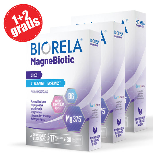 BIORELA - MagneBiotic 1+2 GRATIS